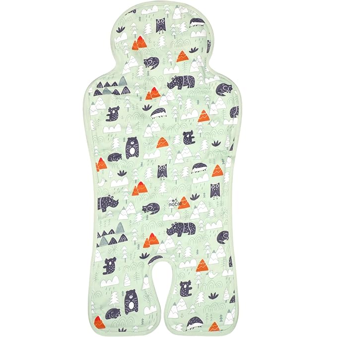 Pinkunn Gel Car Seat Baby Cooling Pad for Summer Breathable Stroller Cooler Pad Multifunctional Carseat Cooling Mat for Baby Child Dining Chair Safety Seat Stroller(Green,Forest)