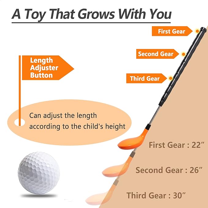 iPlay, iLearn Kids Golf Toys Set 3-5, Toddler 4 6 7 8