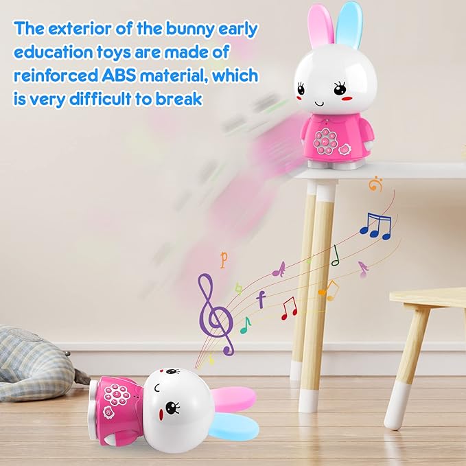 Huggable Audio Player, Early Learning Educational Toy Chinese and English Bilingual Story Machine 10+ Months