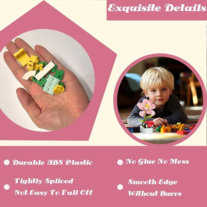 Flower Building Bouquet Set, Flower Building Toys