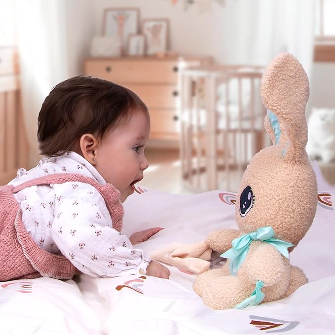 IMC Toys Peekapets Peek-A-Boo Bunny Plush - Baby Shower Stuffed Animal, Brown Bear Plush Doll 1-3