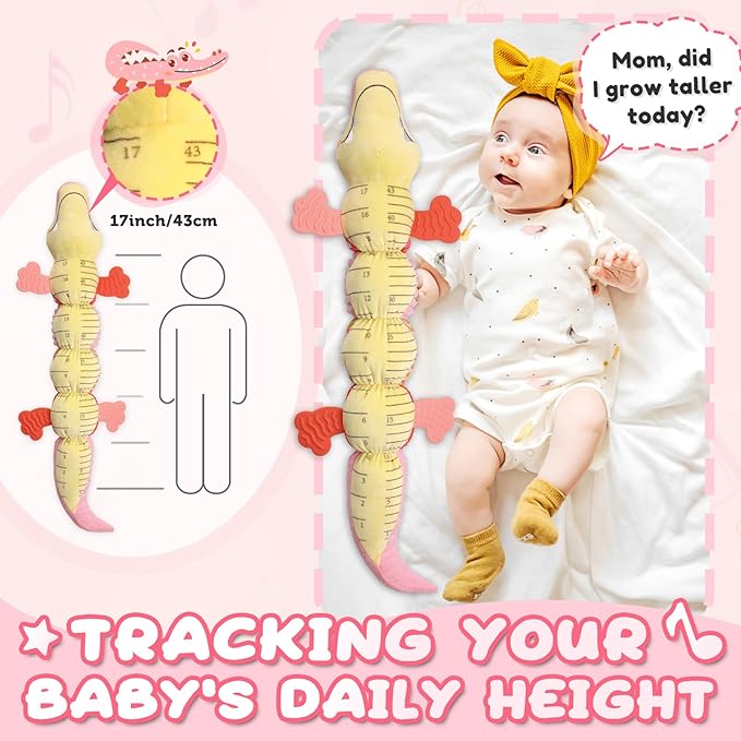 Baby Toys 0 to 12 Months, Musical Stuffed Animal Activity Soft Toys with Multi-Sensory Crinkle