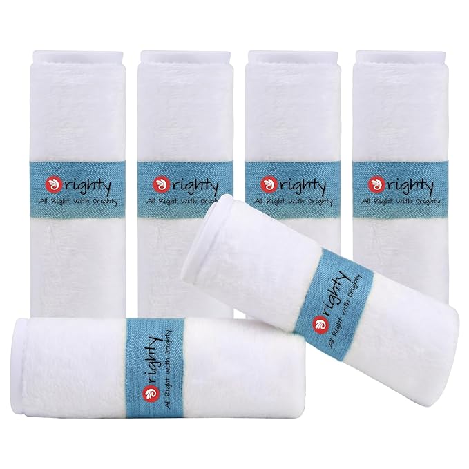 Orighty Baby Washcloths 6 Pack, Ultra Soft Flannel for Delicate Skin
