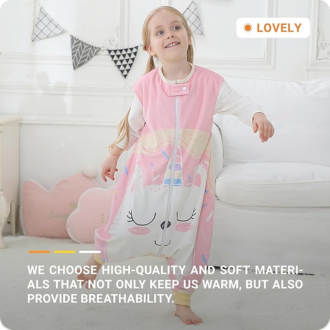 Baby Sleeping Sack Sleeveless, Toddler Sleeping Bag with Legs