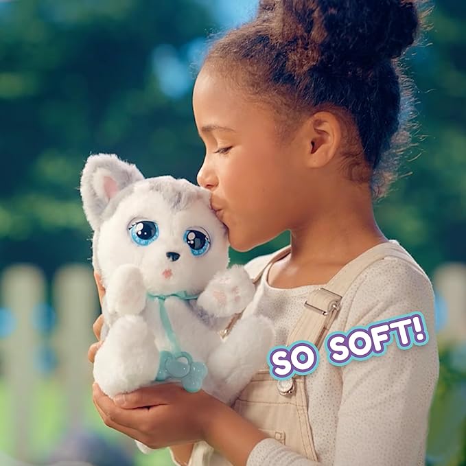 IMC Toys Baby Paws - Siberian Husky Puppy with Carrier 5 Adorable 4+