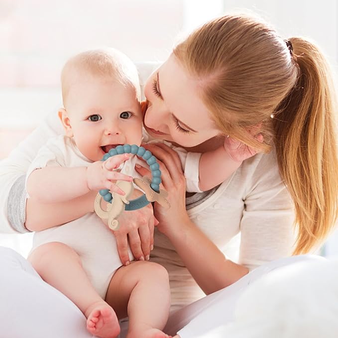 Silicone Teethers for Babies 0-6 6-12 Months Baby Teething Toys