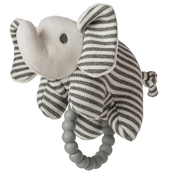 Mary Meyer Soft Baby Rattle with Soothing Teether Ring, 6-Inches