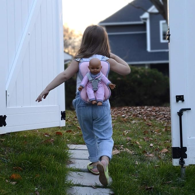 Doll Travel PlaySet - Baby Doll Car Seat Carrier Backpack 12 Inch