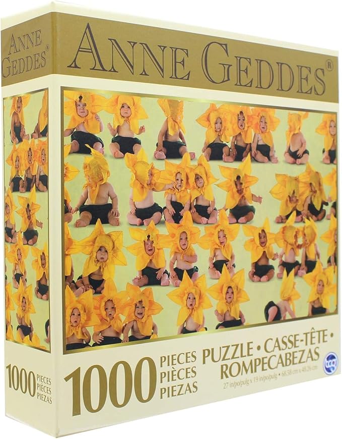 Anne Geddes 1000 Piece Puzzle - Sunflower Babies