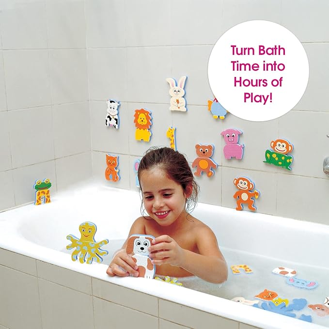 Edushape Funny Mix Magic Creations - Bath Foam Stickers 1-3 -