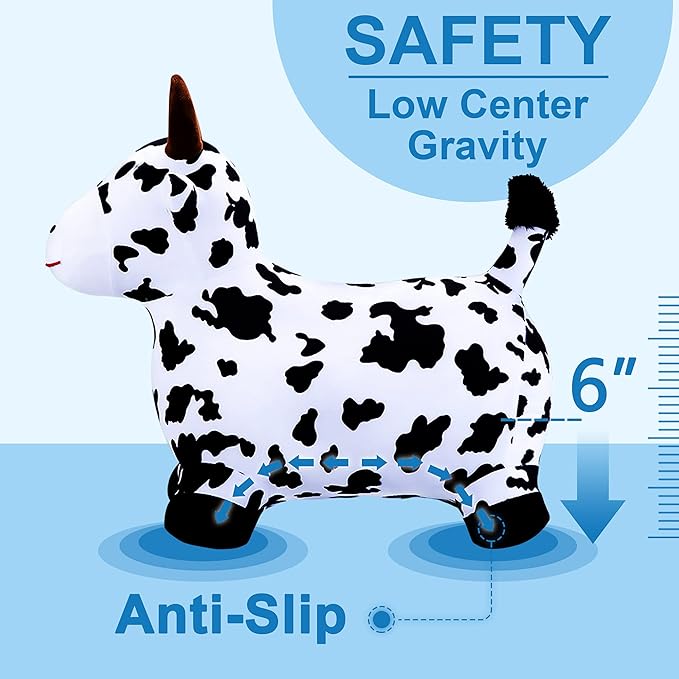 iPlay, iLearn Bouncy Pals Cow Hopping Horse 18 Months 2 3 4 5