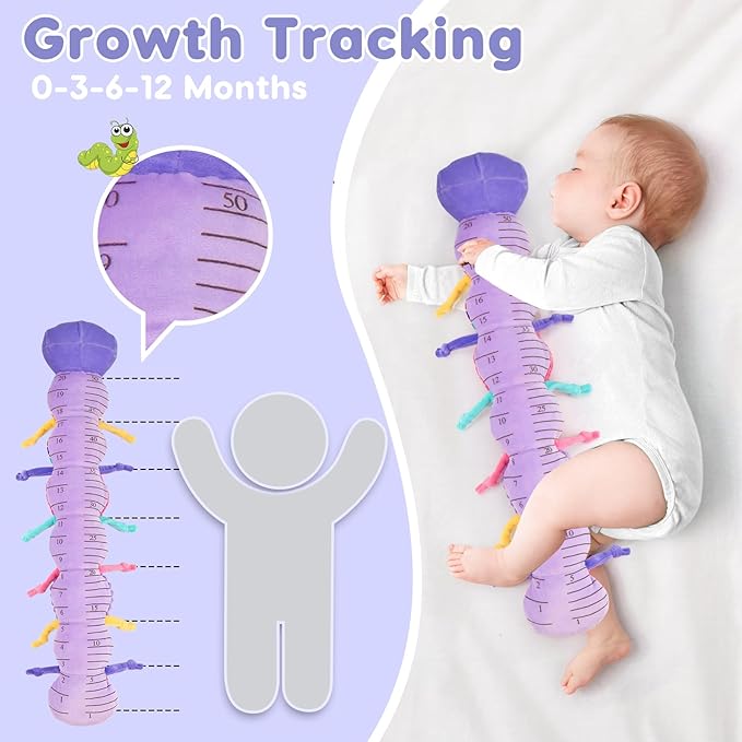 Baby Girl Toys 0-3-6 Months Musical Stuffed Animals Plush Caterpillar 6-9-12 Months