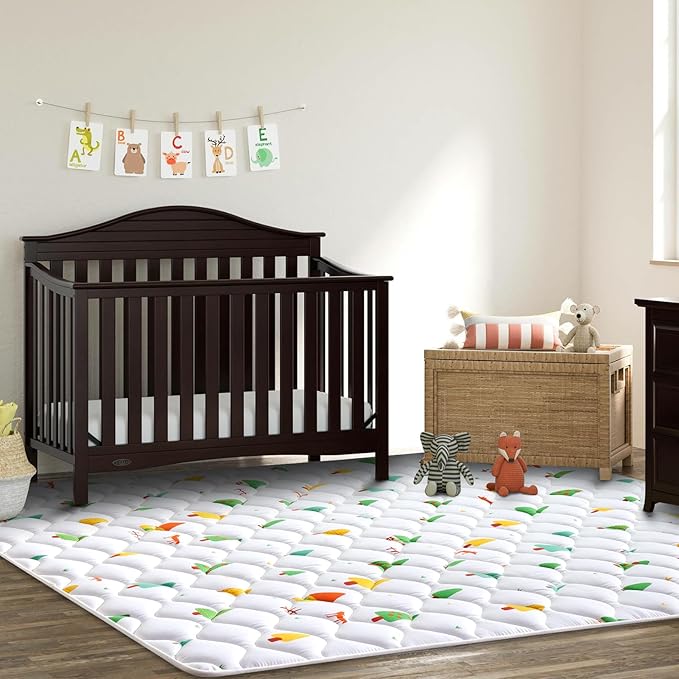 Premium Foam Baby Play Mat 6 ft x 4 ft, Extra Large Activity Playmats for Babies