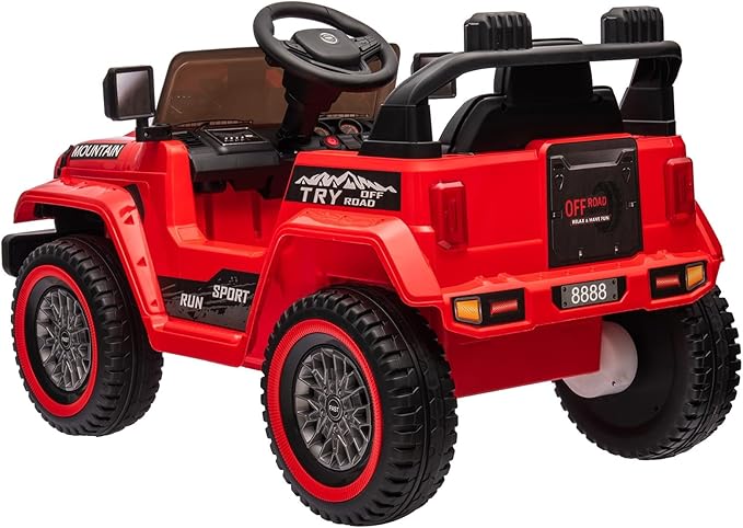 Hetoy Kids Ride On Truck Car, 12V Battery Powered Electric Car w/Parent Remote Control 3 Speeds,