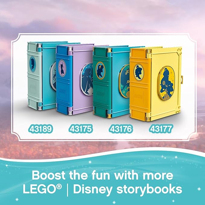 LEGO Disney Frozen 2 Elsa and The Nokk Storybook Adventures Building Toy 43189 Movie-Inspired Frozen Toy Set, Gift Idea for Kids Boys Girls Age 5+, Portable Travel Toy with Micro Dolls and Olaf Figure