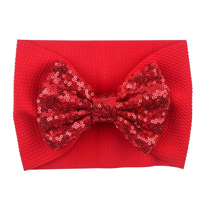 Glitter Bows for Baby Girls Headband, Newborn Bows Headbands Baby Accessories.(FD117) (Gold