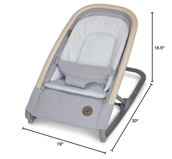 Maxi-Cosi Kori 2-in-1 Baby Bouncer Seat for Infants, Baby Rocker Chair, Portable Baby Bouncer, Classic Slate