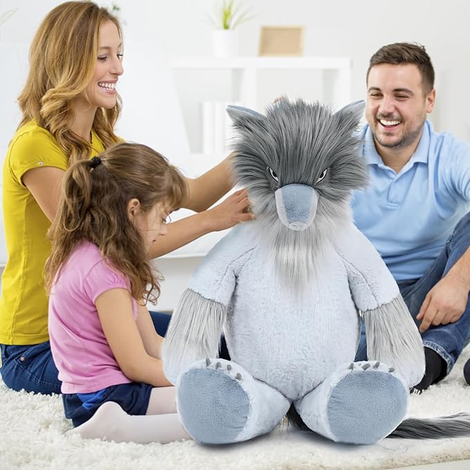 MorisMos Giant Wolf Stuffed Animal, 36inch Large Wolf Plush Toy