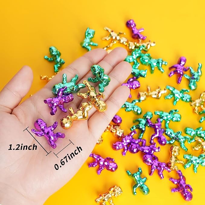 1.2inch Mini Metallic Tiny Babies, Colorful Tiny Baby Dolls King (48 pcs)
