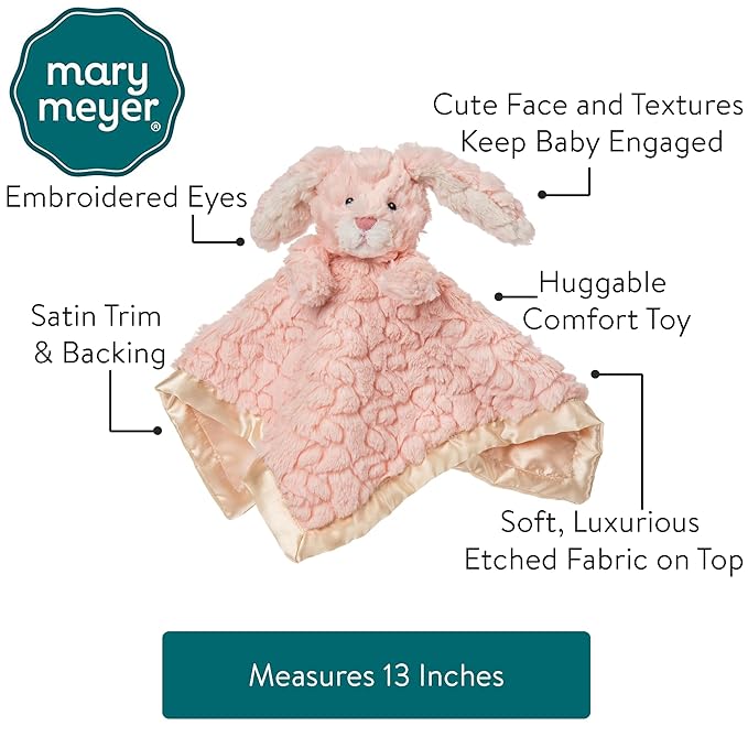 Mary Meyer Putty Nursery Character Blanket, Pink Bunny