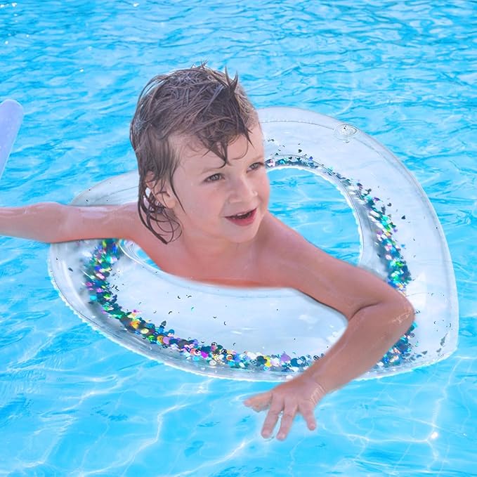 Inflatable Pool Float Ring is Suitable for Children, Bath Ring is Suitable for Backyard Pool Party Water River sea Beach Toys