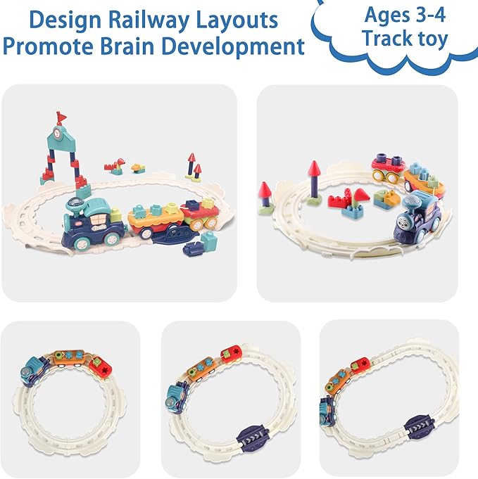 iPlay, iLearn Toddler Musical Train Set Toys 12 18 1 2 3 4