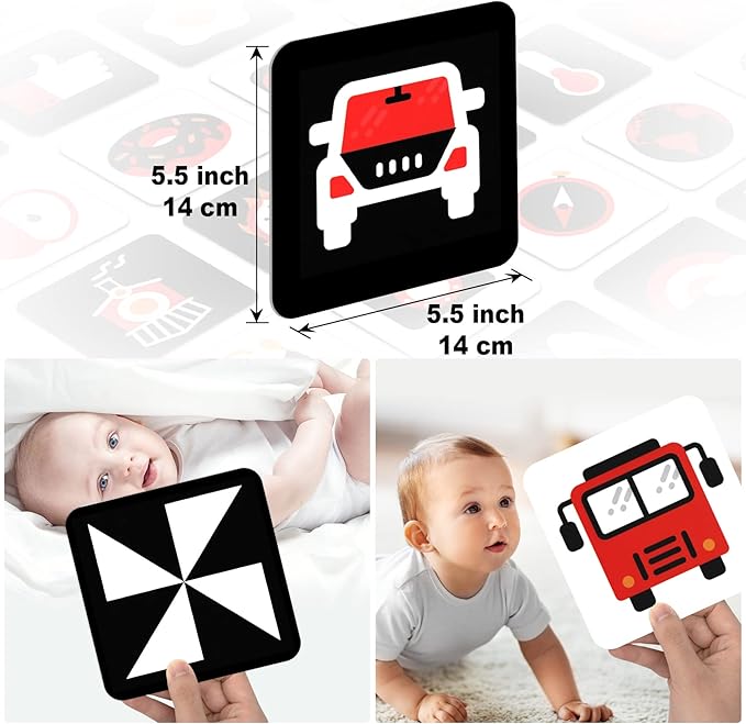 High Contrast Baby Toys for Newborn Baby Toys 0-3 Months 0-6 Months
