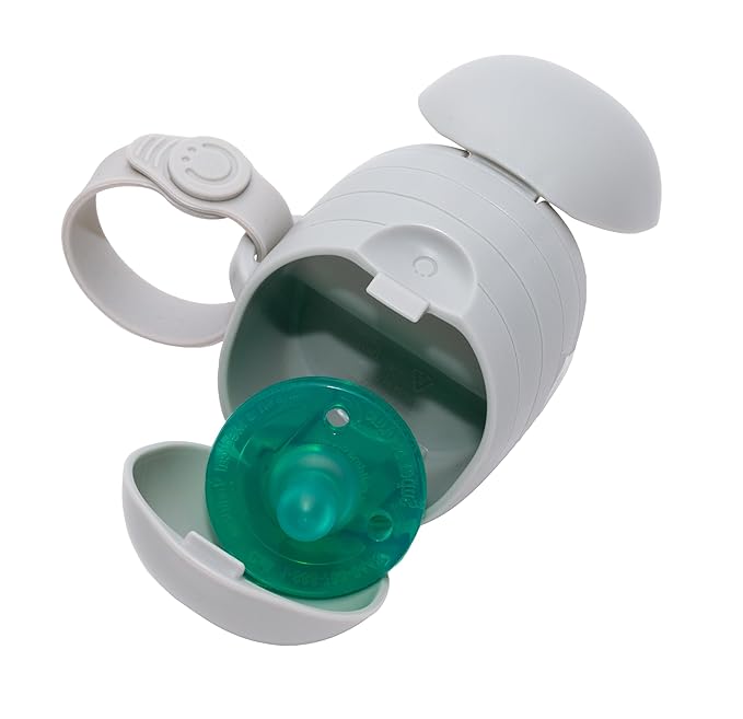 Ubbi On-The-Go Dual Pacifier Holder, Keep's Baby's Binkies Clean and Accessible