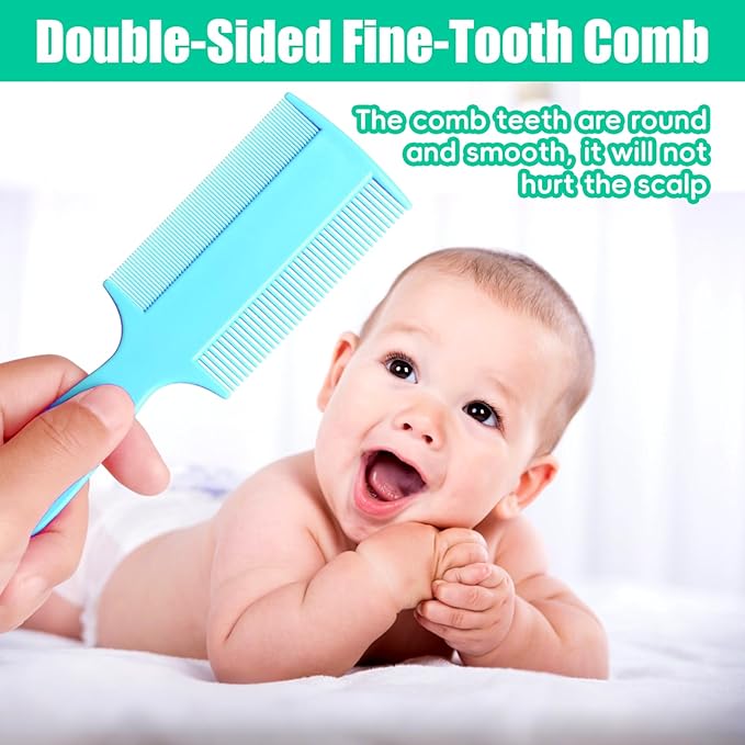 Cradle Cap Brush for Babies, 5Pcs Cradle Cap Treatment Set with Soft Bristle Brushes Silicone Scrubber Long Comb for Newborn Bathing Essentials Baby Brush and Comb Set (Green)
