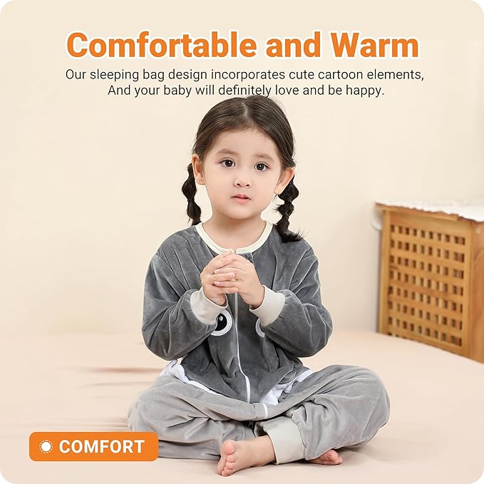 Baby Sleeping Sack Sleeveless, Toddler Sleeping Bag with Legs