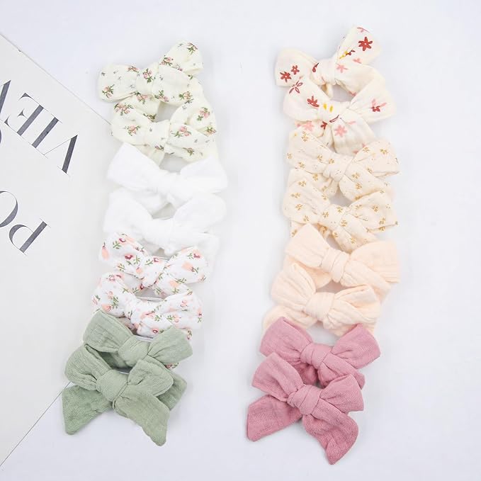 Baby Hair Clips Flower Patterns Toddler Hair Bows Clips Hair