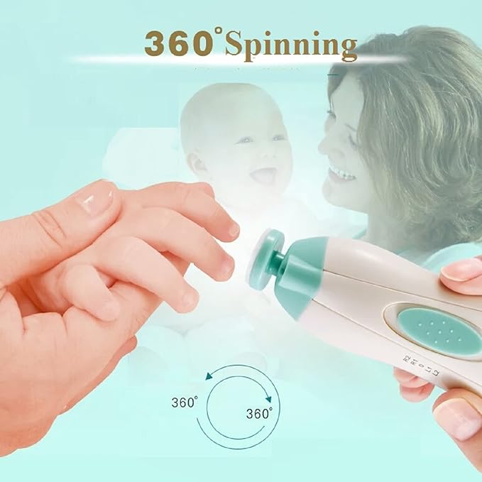 Baby Nail Trimmer Replacement Pads 6PCS Grinding Heads Polish Disc for Electric Nail File Clippers and Cutter Kit Blue for Children Kids 6 Moths Up