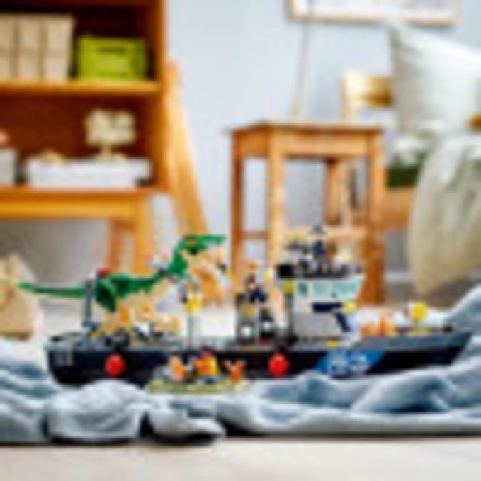 LEGO Jurassic World Baryonyx Dinosaur Boat Escape 76942 Building Kit; 2021 (308