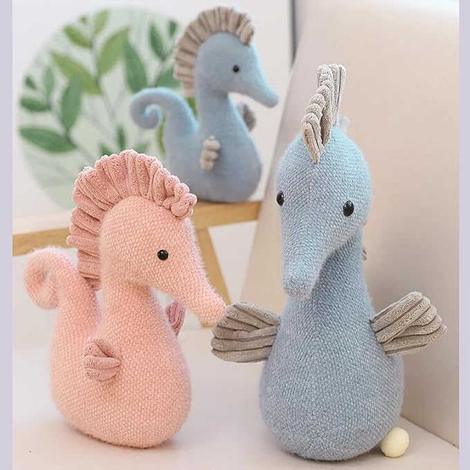 Stuffed Sea Horse Plush Animals Toys Seahorse Dolls Decorations Gifts 8.6 Inches
