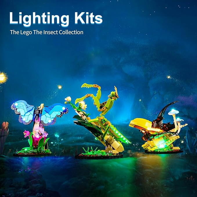 LED Lighting Kit for Lego The Insect Collection, LED Light 21342 Building