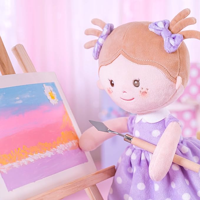 Onetoo Plush Rag Doll First Baby Doll Soft Baby Doll 14"(Milly Series)