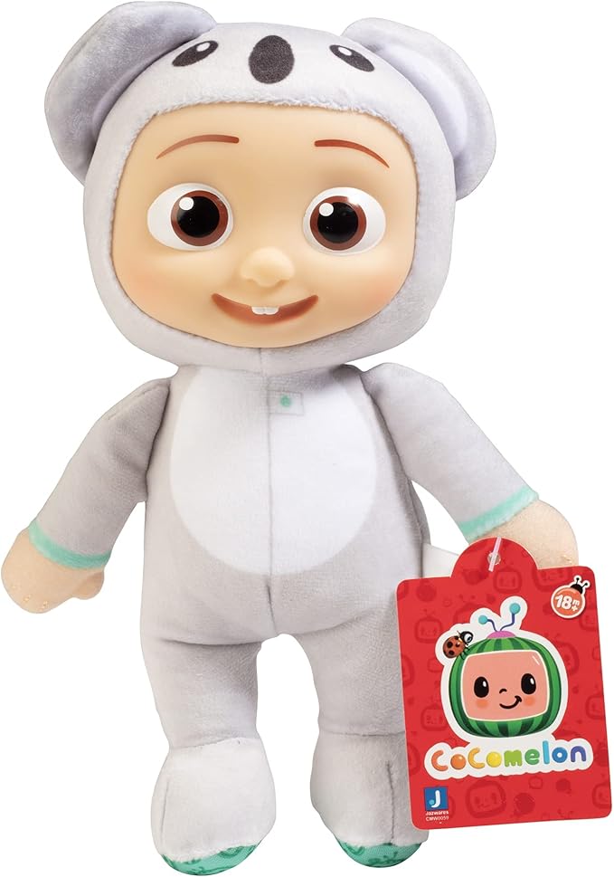 CoComelon 8-Inch JJ Lion & Koala Plush 2-Pack - Officially Licensed Soft & Squishy Stuffed Animal Doll Toys 1-3 - 2