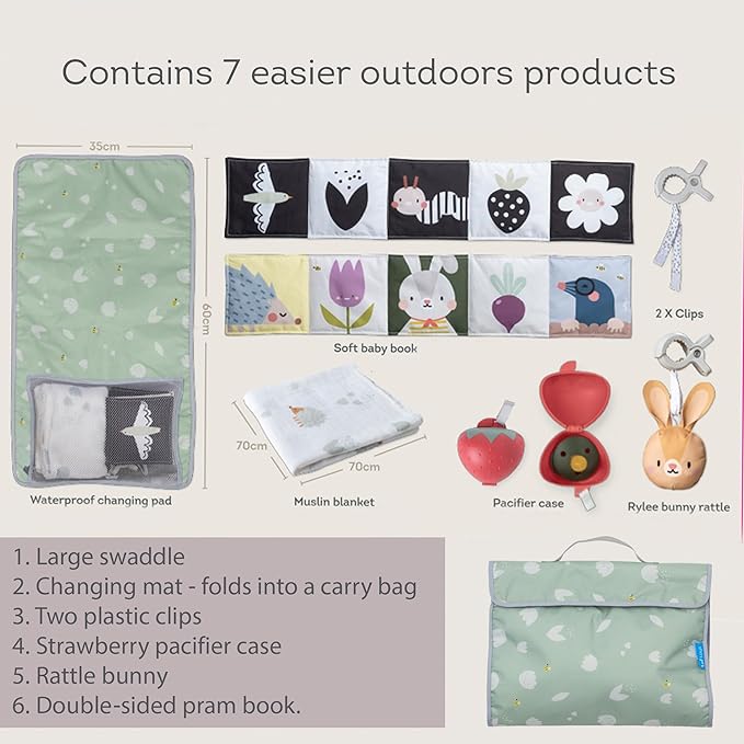 Outdoor developmental kit, 7 products Bamboo swaddle 0-6 Months