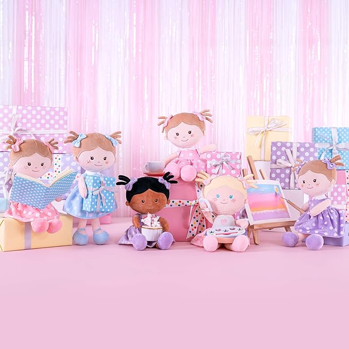 Onetoo Plush Rag Doll Sleeping Cuddle Buddy Doll Soft Baby 14"(Milly Series)