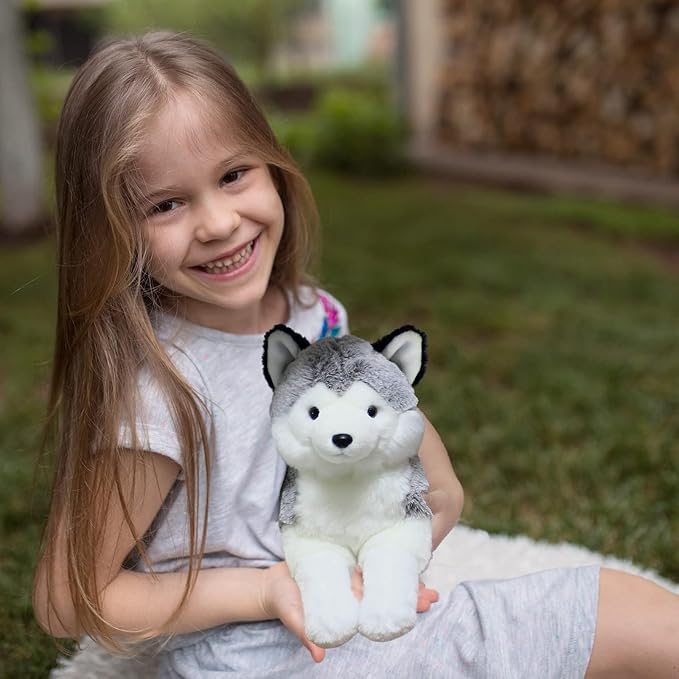 Ice King Bear Lifelike Siberian Husky Stuffed Animal - Plush Toy 13 Inches