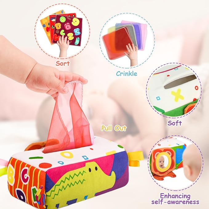 Baby Toys 6 to 12 Months - Baby Tissue Box Toys 1 Year