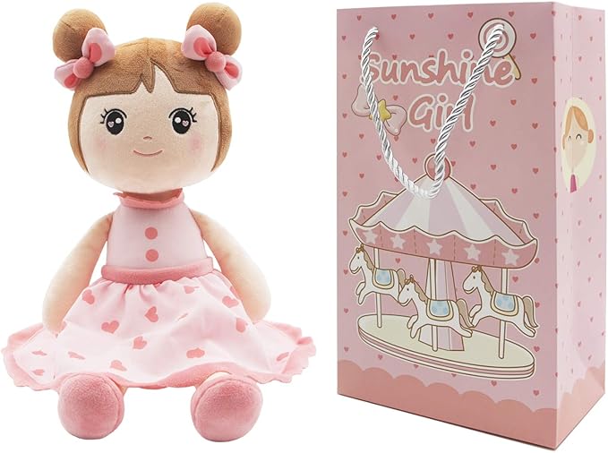 Maxshop 17'' Plush Dolls Baby Girl Toy Gifts Stuffed Doll