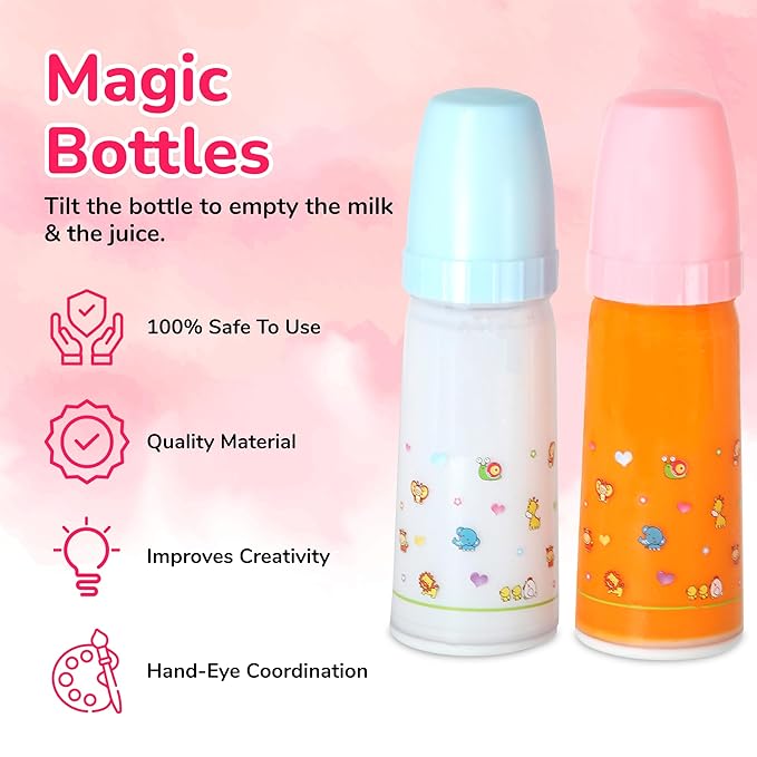 Mommy & Me Magic Bottles - 2 Baby Doll Bottles,