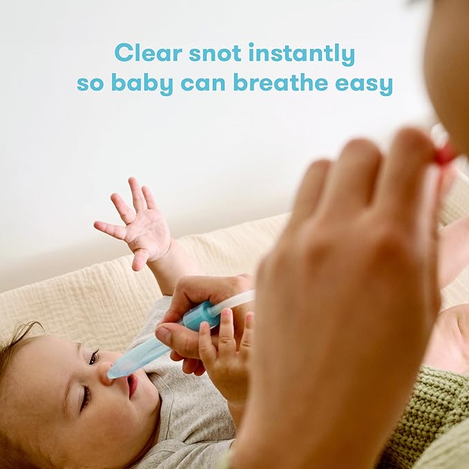 Frida Baby NoseFrida SnotSucker Nasal Aspirator for Baby, Baby Nose 24 Extra