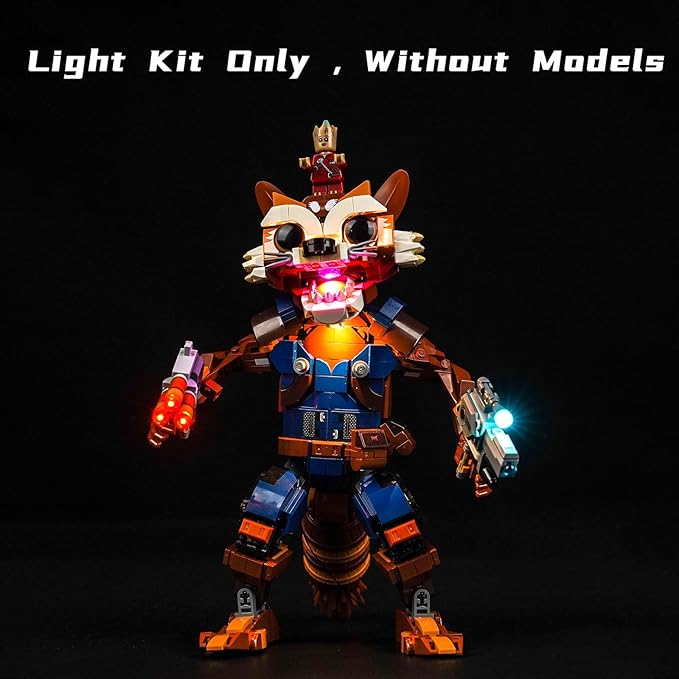 LED Light for Lego Rocket & Baby Groot 76282 Set,Classic Version Light Lighting Building Blocks Model Compatible with Lego 76282(Lights Only