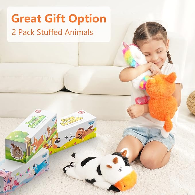 iPlay, iLearn Wrist Pals Toddler Plush Toys Slaps Bracelets 2Pcs 12" 2 3 4 5 6 7 8 Baby