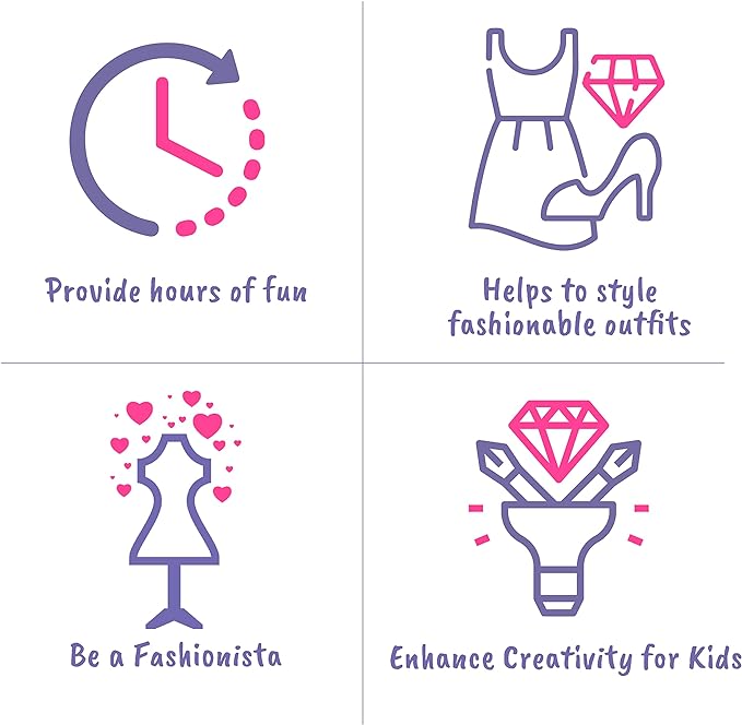 Sticker Dress up - Sticker Activity Book for Kids. Learn Girls Fashion Design with Stickers and Guides for Kids 5 and up. Little Designer Creativity Book. Stickers, Paper Dolls. Gift for Girls