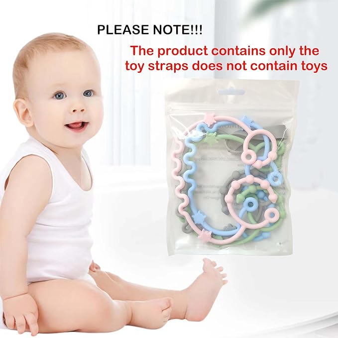 Toy Straps for Baby,RTMOK Silicone Setpacifier Clip