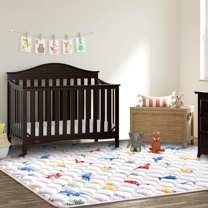 Premium Foam Baby Play Mat 79" X 59", Thick One-Piece Crawling Mat