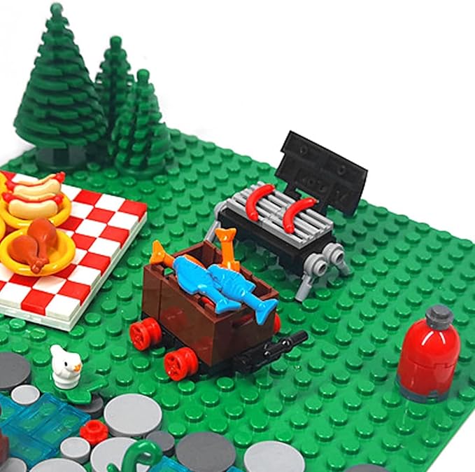 Urban camping blocks set, outdoor forest tent camping adventure toys (204Pcs